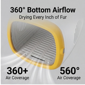 Secadora <span class=keywords><strong>Inteligente</strong></span> <span class=keywords><strong>para</strong></span> Mascotas con Control de Temperatura por IA, Silenciosa, 6D Estéreo, de Plástico, <span class=keywords><strong>para</strong></span> <span class=keywords><strong>Gatos</strong></span> y Perros, Uso en <span class=keywords><strong>Baño</strong></span>, con Función de Esterilización - Product Image 5