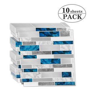 Tuiles Vivid 3D Auto-adhésives en mosaïque, tuiles en vinyle à peler et à coller pour la cuisine, la <span class=keywords><strong>salle</strong></span> <span class=keywords><strong>de</strong></span> <span class=keywords><strong>bain</strong></span>, le salon, le dosseret - Product Image 2