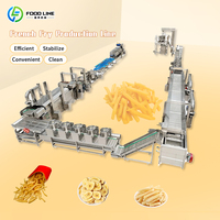 Complete aardappelchips- en frietverwerkingsinstallatie met was-, snij-, friteer- en verpakkingsfunctie