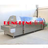 Machine de congélation à l'azote liquide de type tunnel, de fabrication chinoise, avec une plage de température de -150°C à 0°C pour la transformation alimentaire