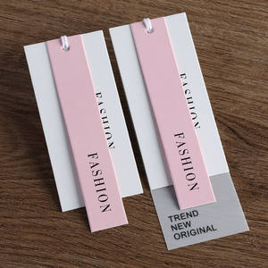 Etiquetas de papel de columpio a la moda, etiqueta colgante personalizada <span class=keywords><strong>para</strong></span> ropa, etiqueta de ropa de papel de lujo, tarjeta de etiqueta Dropship - Product Image 5