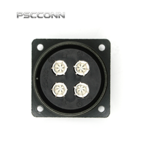 Connecteur circulaire électrique industriel fileté femelle 4 broches, série PSCCONN MS5015 MS3102A 32-17S, prise aviation robuste