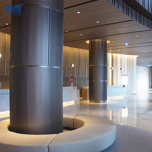 Wholesale Modern Fashion <strong>Aluminum</strong> Wall <strong>Cladding</strong> Curved Design Metal Facade Profile Decoration Column Panel for Architectural - Product Image 1