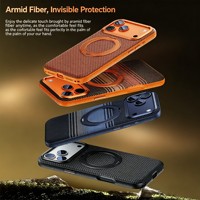 Coque de téléphone de luxe pour dropshipping avec support magnétique, antichute et protection renforcée, étui professionnel pour homme compatible iPhone 17 Pro Max