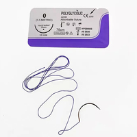 Fil de suture chirurgical de suture de polyglactine PGA absorbable jetable médical vétérinaire avec la source d'alimentation manuelle