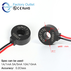 Transformateur de courant de type anneau QNCT16L 10A 10mA 20A 10mA 50A 25mA 2000 1 Ac Capteur de courant toroïdal Transducteur Prix d'usine - Product Image 2