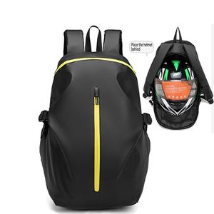 Bolsa clásica de gran capacidad para casco de motocicleta, paquete de viaje reflectante para ciclismo, mochila impermeable de tela para Moto - Product Image 5