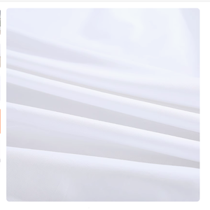 Tissu de peau de pêche <span class=keywords><strong>en</strong></span> velours de pêche bon marché lit d'hôtel tissu de linge de lit blanc pur pour draps - Product Image 1