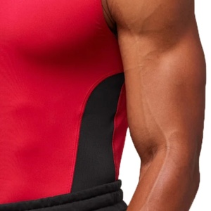 Camiseta Deportiva Ajustada para Hombre, Diseño de Bloques de Color, Transpirable y Cómoda, Venta al Por Mayor - Product Image 6