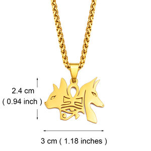 สร้อยคอจี้สเตนเลสสตีลสัญลักษณ์อียิปต์โบราณสำหรับผู้หญิง/ผู้ชายกุญแจไนล์เครื่องรางแอฟริกัน #268121 - Product Image 2