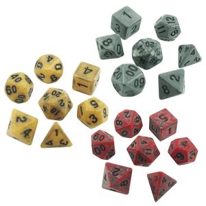Juego de dados de d & d personalizados, set de dados de <span class=keywords><strong>golem</strong></span> de arena poliédricos de un solo color, 7 uds, rpg, compatible con mazmorras y dragones, juego de rol - Product Image 2