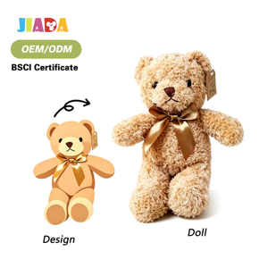 Orsetto di peluche con maglione, giocattolo in cotone PP, MOQ basso, OEM ODM, regalo per attività per bambini, orsetto di peluche carino - Product Image 1