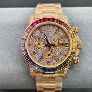 Reloj de Lujo con Diamantes Moissanite VVS, Función de Cronómetro y Movimiento Mecánico Totalmente Automático para Hombre - Product Image 5