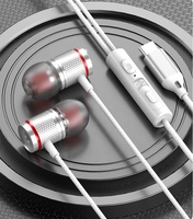Écouteurs numériques USB C Type-C Écouteurs intra-auriculaires stéréo ciblés sur les basses pour les amateurs d'audio Écouteurs stéréo de type C avec musique filaire