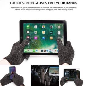 Toptan kış eldiven dokunmatik ekran Smartphone anti-donma örme termal eldiven Kitted dokunmatik ekran akrilik eldiven & eldivenler - Product Image 3