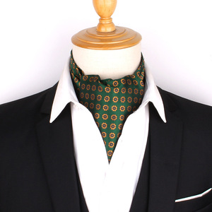 <span class=keywords><strong>Foulard</strong></span> Homme Style Coréen Mode Décontractée Style Britannique <span class=keywords><strong>Soie</strong></span> Polyester Floral Unisexe Cravate <span class=keywords><strong>Ascot</strong></span> - Product Image 3
