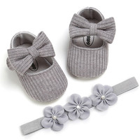 Al por mayor venta al por mayor nuevo diseño recién nacido ganchillo Niña Zapatos bebé Zapatos de fondo suave zapatos de bebé de los niños del bebé