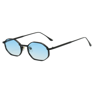 2026 Vintage Style UV400 <b>Sunglasses</b> High Quality Small Metal Square Full Rim Frames Fashion Designer Beige Orange PC - Product Image 1