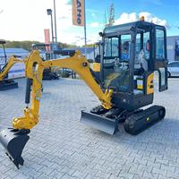 Mini-excavatrice Shantui SE17 haute performance et économique, 1,7 tonne, mini-pelle hydraulique pour travaux d'aménagement paysager et de terrassement