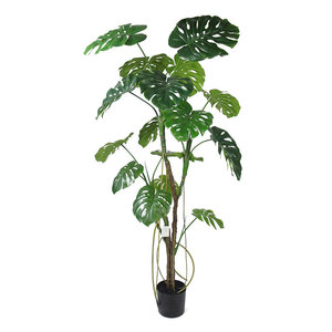 Arbre artificiel Monstera Deliciosa, 30cm-100cm de haut, plante en pot simulée pour la décoration de la maison et du bureau - Product Image 1