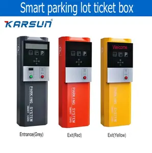 Dispenser Tiket Kartu RFID Penggunaan Ramah Peralatan Parkir Boom Barrier Gate Sistem Parkir Perumahan Penuh
