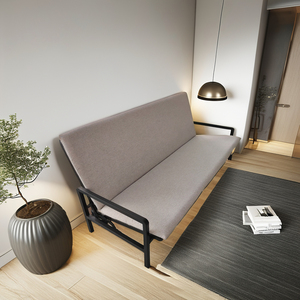 Sofá cama plegable con marco de metal para apartamento, sofá cama plegable moderno - Product Image 3