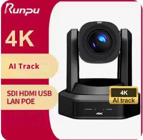 Профессиональная Широковещательная камера Runpu HD66K 4K SDI AI с автоматическим отслеживанием PTZ Конференц-камеры и контроллера для спортивных мероприятий