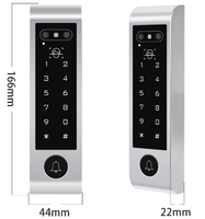 Kunci Pintar Tuya APP WIFI Kontrol Akses Wajah Pembaca Kartu RFID 125KHz IP66 Tahan Air Paduan Seng 300 Wajah/5000 Kartu & PIN