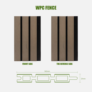 Poteau de clôture de jardin <span class=keywords><strong>en</strong></span> composite bois-aluminium Great Wall, écologique, résistant aux intempéries, noir, vertical, extérieur, facile à assembler - Product Image 3