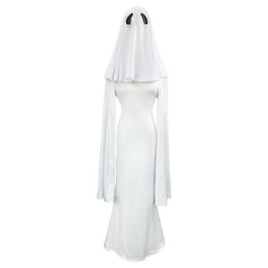 Zixiao Ghost Girl Cosplay Costume White Women's Halloween Stage Dress Adult Performance Wear - Product Image 5