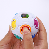 Balle de puzzle arc-en-ciel magique, cube de vitesse, jeu de puzzle, amusant, anti-stress, balle magique, casse-tête, jouets pour enfants
