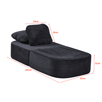 Fabrikhersteller Großhandel Modernes Modulares PU-Cord-Polstermöbel-Set für Apartments & Villen: Sessel, Hocker und Verwandelbares Sofa