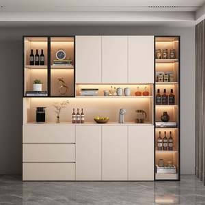 Santopova Modern Multifunctional Living Room Storage Cabinet with LED Lighting & Glass Door Display - Product Image 5