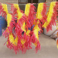 Plumes de queue de coq naturelles de haute qualité de la marque SHC, teintes en deux tons, 20-45 cm, pour costumes de carnaval et projets DIY