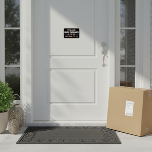 Letrero de Aluminio para Entrega Segura de Paquetes, Letrero 'Por Favor, Deje los Paquetes en la Caja' con Logotipos de FedEx, UPS y USPS, Letrero para Buzón de Correos - Product Image 6