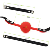 Balle Bâillon en Silicone Souple Sex Toys Bâillonneuse Bouche Ouverte BDSM Bondage Balle Buccale Femme Couples Jeux Sexuels Adultes Accessoires Érotiques Harnais