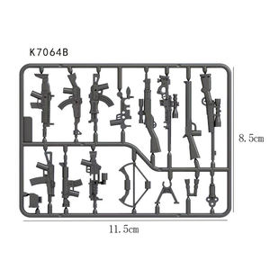 Moc WW2 مسدسات سلاح عسكري عسكري كتل بناء صغيرة شخصيات طوب SWAT ديي بناء كتل بندقية نموذج مجموعة سلاح - Product Image 5