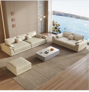 أريكة إيطالية فاخرة لعام 2026 لغرفة المعيشة، تصميم عصري فاخر من المعدن والقماش عالي الجودة، أريكة راقية للفيلات - Product Image 1