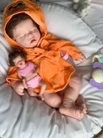 Poupée Reborn en Silicone Souple de 16 Pouces, Toucher Réaliste, Poupée Bébé Nouveau-né Pondéral Réaliste, Apaisante pour la Thérapie et l'Éducation