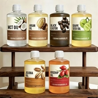 Huiles Végétales Biologiques Pressées à Froid : Avocat, Olive, Ricin, Noix de Coco, Jojoba, Argan, Amande Douce pour Soins de la Peau en Gros