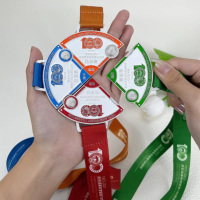 Vente en gros de médailles personnalisées en métal 3D or, argent et bronze pour marathon et course à pied, avec sublimation, à prix abordable