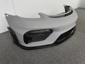 Kit carrozzeria paraurti anteriore in fibra di carbonio stile RS per 17-19 per <span class=keywords><strong>Porsche</strong></span> Cayman Boxster <span class=keywords><strong>718</strong></span> paraurti <span class=keywords><strong>auto</strong></span> aggiornati - Product Image 2