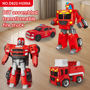Tùy Chỉnh Bán Buôn Trẻ Em Của Giáo Dục Lắp Ráp Đồ Chơi Cháy Động Cơ Loạt Lắp Ráp Mô Hình Xe Chuyển Robot Đồ Chơi Cho Cậu Bé Món Quà - Product Image 2