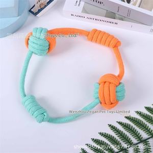 Usine de jouets pour chiens sûrs et respectueux de l'environnement Jouets grinçants en corde de coton avec molaires mordantes et dents de sagesse - Product Image 5