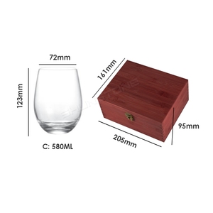 Shunstone 580ml Verre à vin en forme d'œuf Ensemble cadeau Emballage en carton Écologique Personnalisé Moderne Fête des mères Dames - Product Image 2