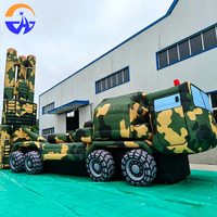 Fausse cible gonflable, modèle de char et de véhicule lance-missiles, accessoires gonflables pour exercices en extérieur et décoration