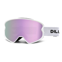 Masque de ski personnalisé avec logo, boucle latérale à glissière, lentille interchangeable, anti-buée, UV400, OTG, pour snowboard