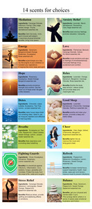 Set Regalo di 14 Oli Essenziali 100% Naturali per Aromaterapia, per Diffusori di Aromi e Candele Profumate - Product Image 4