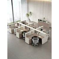 Poste de travail pour centre d'appels avec cloison, table de bureau modulaire, poste de travail en îlot, bureau, mobilier de bureau BPO