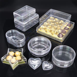 SUNSHING Transparent Round Acrylic Box Empty PS Snacks Sweets Cookie Containers <strong>Chocolate</strong> Jewellery <strong>Rose</strong> Display Case - Product Image 5
